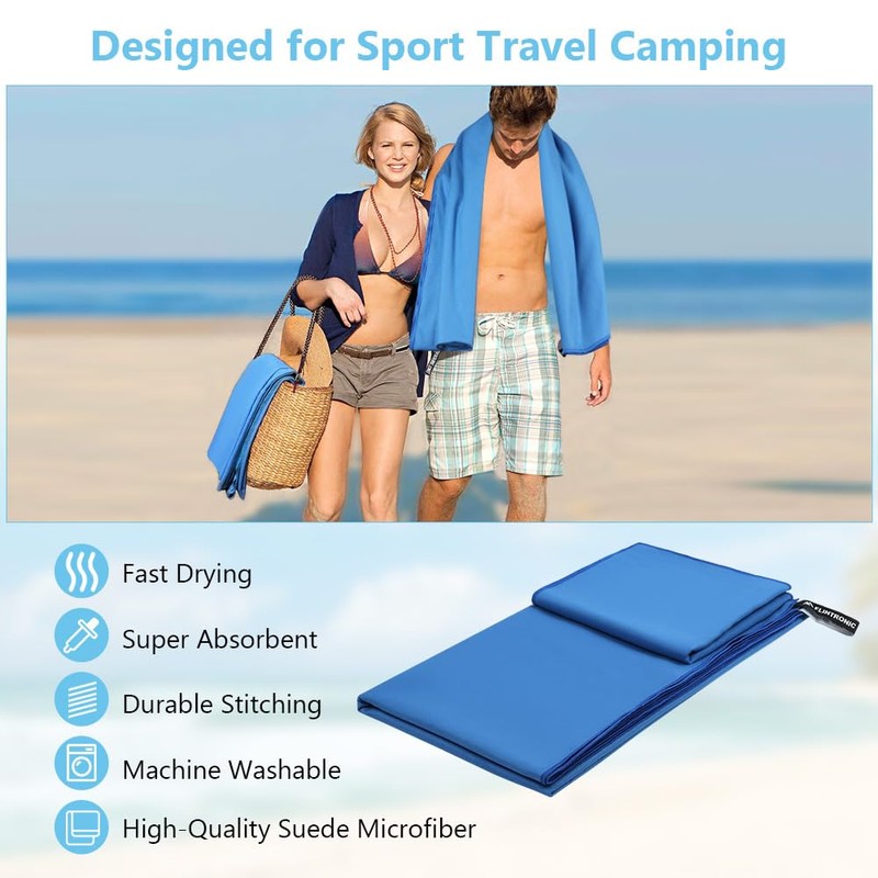 flintronic Microfibre Towel 180 x 90 cm