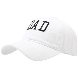 XYIYI White Vintage Washed Distressed Baseball Cap Adjustable Cotton Dad Hat Fathers Day Birthday Gifts