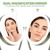Ovente LED Lighted Makeup Mirror 7.5 Inch Table Top 1X