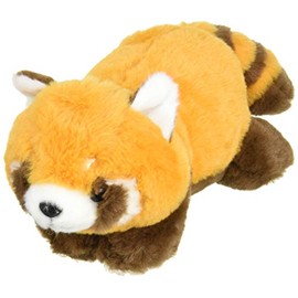 Sanei Boeki Original Plush Moffly Animal, Red Panda, W 5.9 x D 11.0 x H 4.3 inches (15 x 28 x 11 cm)