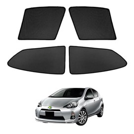 Cartist Toyota Aqua NHP10 NHP10H Mesh Curtain 2011-2021 Current Blackout Curtain Car Shade UV Protection Thermal Insulation Instruction Manual Included Stability Easy Installation Interior Magnetic