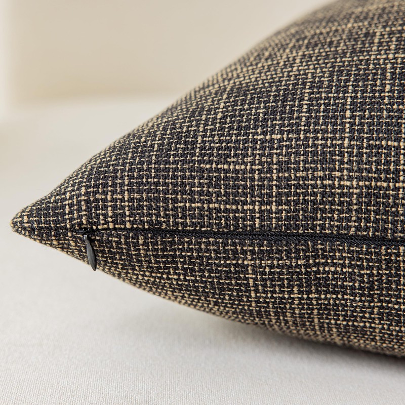 Kevin Textile Textural Faux Linen Throw Cushion Pillow Covers Shams