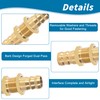Brass Hose Connection Adapter, Pack of 6 10 mm Hose