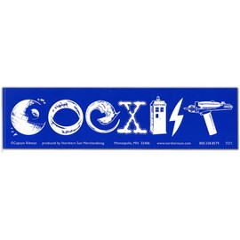 Peacemonger Sci-Fi Coexist Large Bumper Magnet