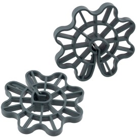 AERZETIX - C65230 - Set of 50 reinforcement wedges for reinforced steel from Ø5 to Ø16-35 mm overlap - for vertical mounting - formwork accessories for clipping in - made of plastic - spacers