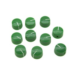 KAISH 10pcs Green Vintage Barrel Guitar Amplifier Knob Round Knobs with Set Screw