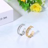 Oidea Cuban Chain Link Ring for Women: Dainty Chevron Ring