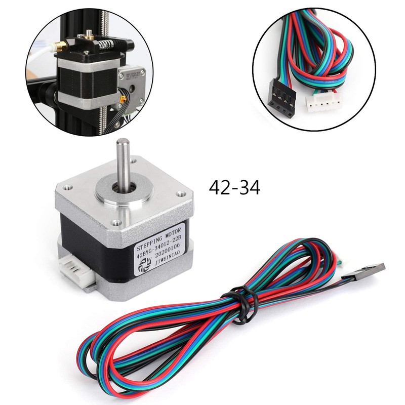 Areyourshop 3D Printer 42-34 0.8A X/Y/Z-axis Stepper Motor for 3D