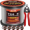 CELYND Stainless Steel Cable for Railing - 300FT 1/8" T316