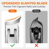 DRMODE Slanted Nail Clippers for Men Thick Ingrown Nails, Large