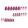 24PCS Reusable False Nails - Press on Nails, Short Long