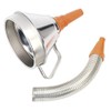 Sealey FM16F Metal Funnel with Flexible Spout and Filter, 160mm