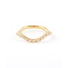 Jouete 029921-029922 Wave Zirconia Pinky Ring