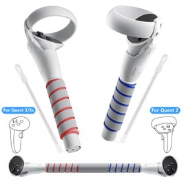 Saqico 3 in 1 Gorilla Tag Long Arms for Meta Quest 3S/3 and Oculus Meta Quest 2,Beat Saber Handles Attachment/Golf Club Extension Grips for VR Sticks Controller Accessories,Enhance VR Game Experience