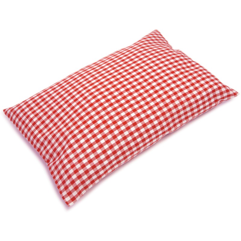 Herb Cushion 30 x 20 cm Red/White + Organic Inlet