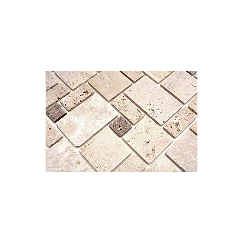 Travertine MOS43-1212-15 Mosaic Tiles Stones Wall Floor Natural Stone Beige