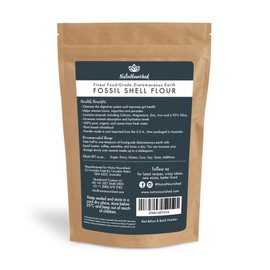 Fossil Shell Flour Powder for Detoxification, Digestive Health, and Natural Wellness - Organic and Silica Rich Mineral Supplement. 250g