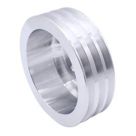 GSKMOTOR 3 Triple Groove Crankshaft Pulley LWP for SBC 1969-85 / Bolt Circle is 2.30" DIA: 6.60" Long Water Pump Pulleys