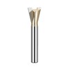 HUHAO Dovetail Router Bit 1/4" Shank 5/8" Dia Tungsten Carbide