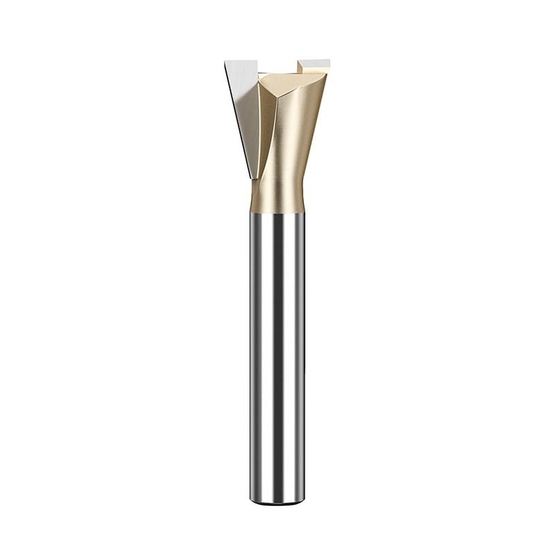 HUHAO Dovetail Router Bit 1/4" Shank 5/8" Dia Tungsten Carbide