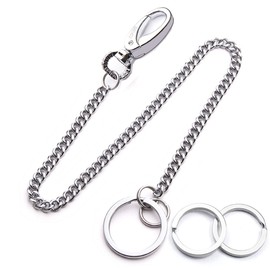 Lancher Anti Lost Keychain with (2 Extra Key Rings and Gift Box) Wallet Key Chain with Long Chains 15"