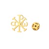 Amaxer Chi Rho Alpha Omega Symbol Religious Brooches Pin Backpack
