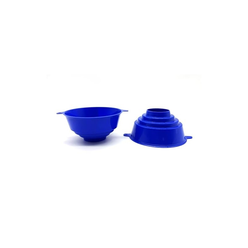 Set di 2 imbuti per marmellate, colore: blu