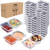 Double Compartment Condiment Containers with Lids, [32 PCS] 2025 New