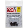 Cox & Rawle Single Leader Sleeves Size 9 Black Nickle