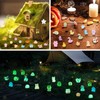 Kklolai 144 Pcs Mini Luminous Resin Animals Tiny Glow in