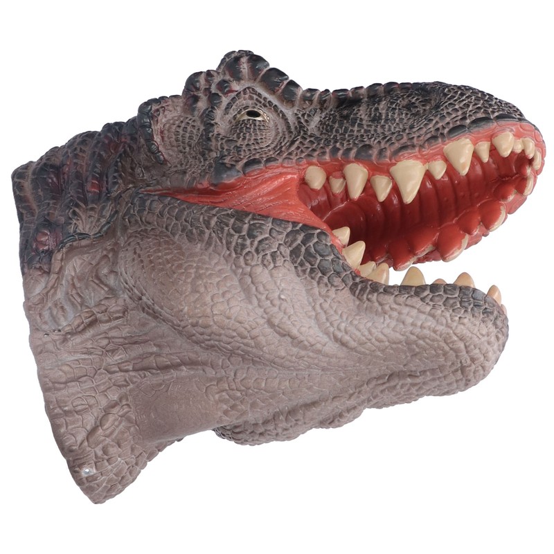 Dinosaur Puppet Rubber Portable Hand Drawn Comfortable Grip Tyrannosaurus Hand