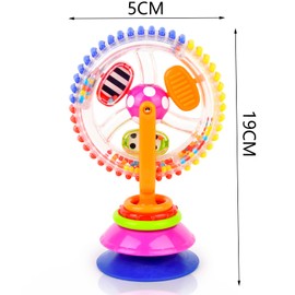 Kasvot Juguete de Succión de Rueda de Noria, Juguete Giratorio con Ventosa, Ventosa Rueda de La Fortuna Juguetes, Sonajas Juguetes, a Partir de 6 Meses, Multi