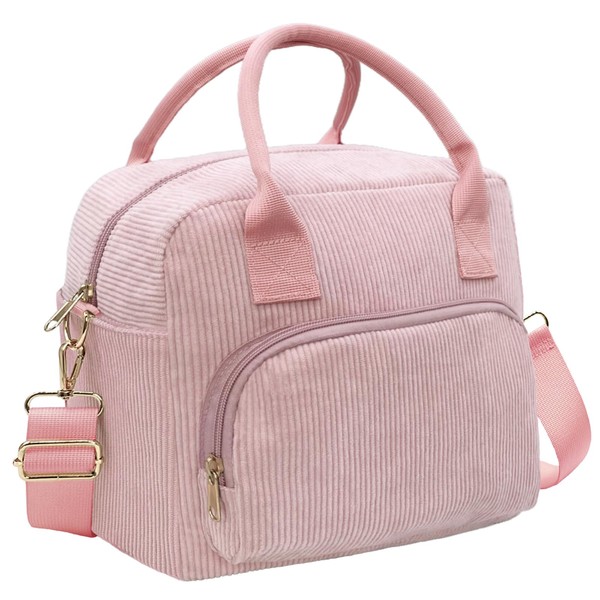 lifwimner Insulated Lunch Bag for Women Men 10L Large Corduroy