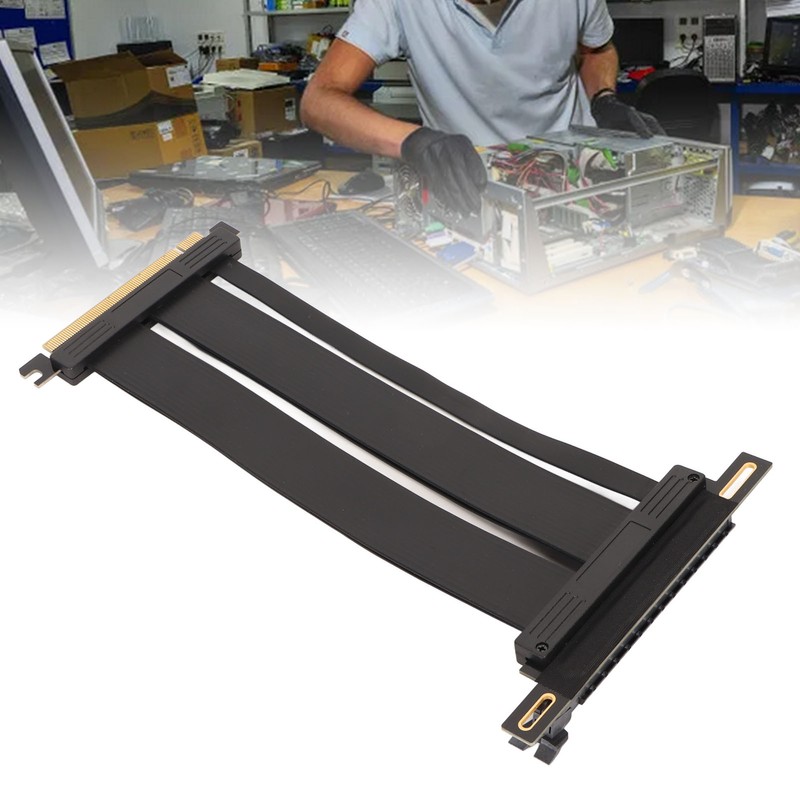 Graphics Card Extension Cable PCIE 4.0 X16 Riser Cable 90