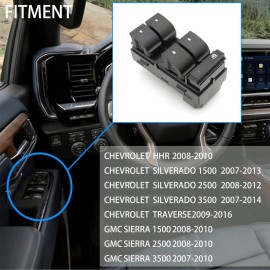 Interruptor Lateral Del Conductor - Chevy/gmc/silverado/hhr/