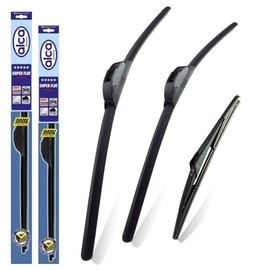 Fits Toyota Urban Cruiser 2009-2013 Hatchback Set of 3 Windscreen Wiper Blades alca Germany Super Flat Front Rear 24"14" 8"A ASF2414H8A
