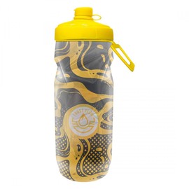 FROSTFLOW INSULATED BIKE BICYCLE WATERBOTTLE 20oz ABSTRACT WAVE YELLOW