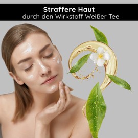 Anti Aging Face Cream for dry skin - RAU White Tea Cream 50 ml - 24h Anti Aging Cream with white tea, aloe vera, coconut glycerides, almond oil, apricot oil, shea butter, cranberry extract, panthenol and kudzu root, has softly moisturising and regenerating effect on your skin - NEW