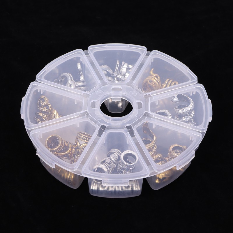 Viking Beard Hair Beads DIY Decorative Hair Braiding Beads for