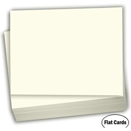 Hamilco Blank Index Cards 5.5 x 8.5 Card Stock 80lb Cover Cream Cardstock Paper - 100 Pack