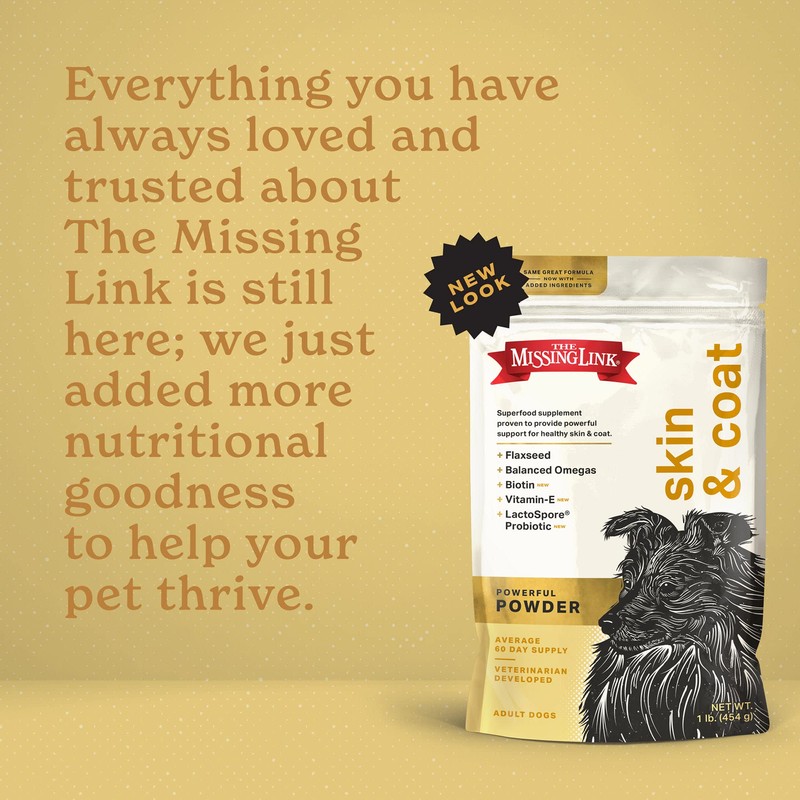 The Missing Link Skin & Coat Superfood Supplement Powder, Dogs,