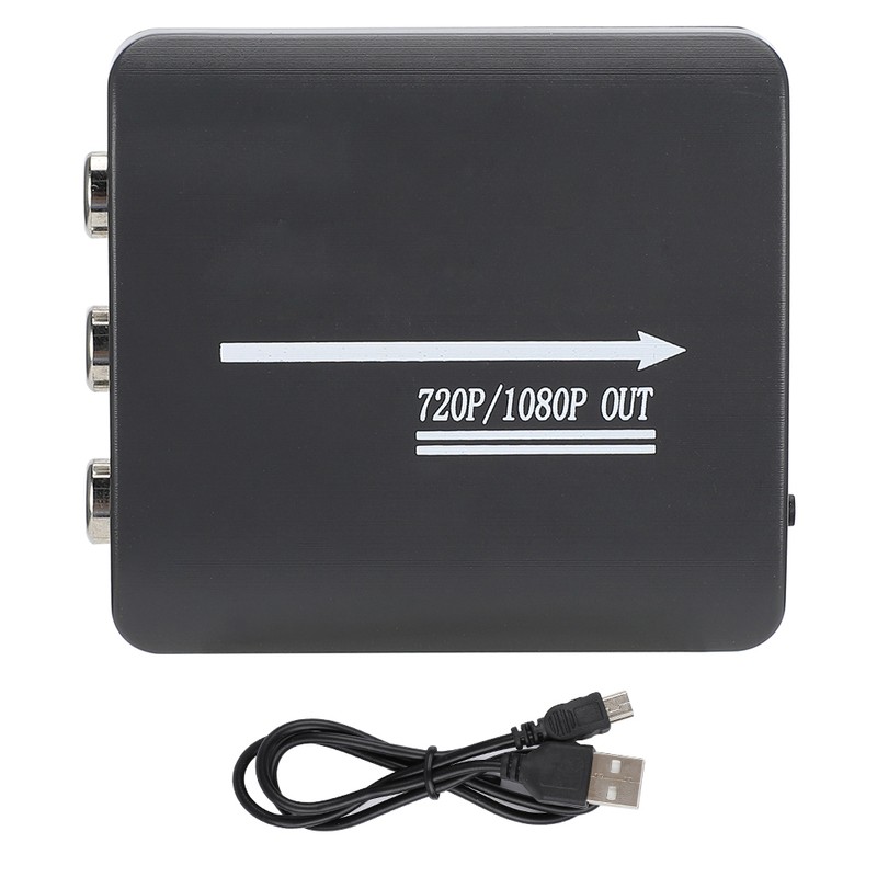 Mini AV CVBS RCA to HDMI Video Audio Converter Adapter