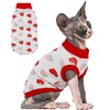 PUMYPOREITY Sphynx Cat Clothes, Stretchy Cat Sweater, Soft Hairless Cats
