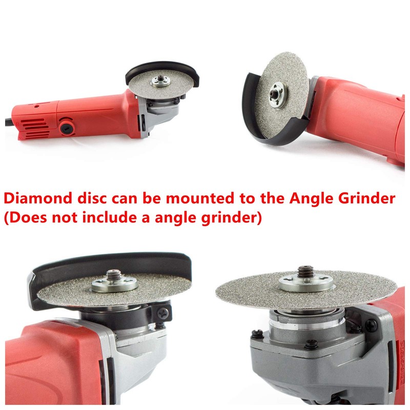 JINGLING 4" inch 100mm Diamond Flat Lap Disc Coated Grinding