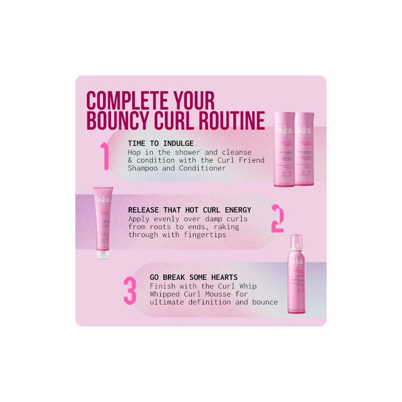 Cake Beauty The Curl Friend Defining Curl Cream, 6 Ounce