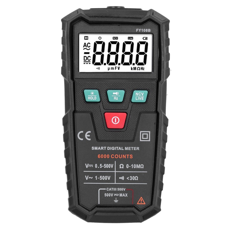 Digital Multimeter Full Automatic AC DC Voltage Resistance Tester for