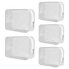 5 Pack Toiletry Bags, Medium and Extra Large Clear, Clear