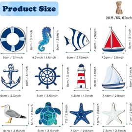Pack of 24 Maritime Decoration, Fishing Net Decoration, Decorative Maritime, Decorative Fishing Net, Ship Decoration, Ship Decoration, Maritime Decoration, Bathroom, Maritime, Sailing Boat Decoration,