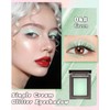 Green Glitter Eyeshadow Palette, Metallic Shimmer Single Eye Shadow Palette