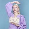 WLLWOO Makeup Bag-2pcs Smile Face Corduroy Cosmetic Bag Zipper Interior